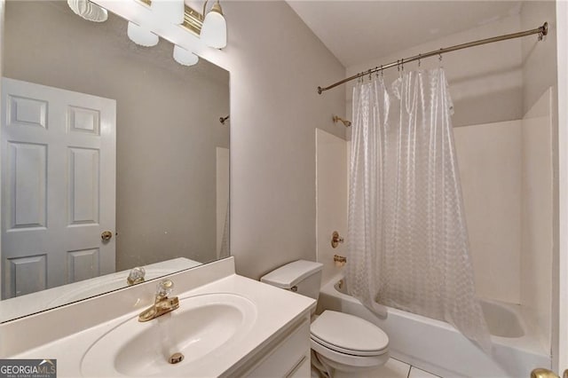 2324 Blackberry Ct, Snellville, GA 30078 - full bathroom featuring shower / tub combo and vanity