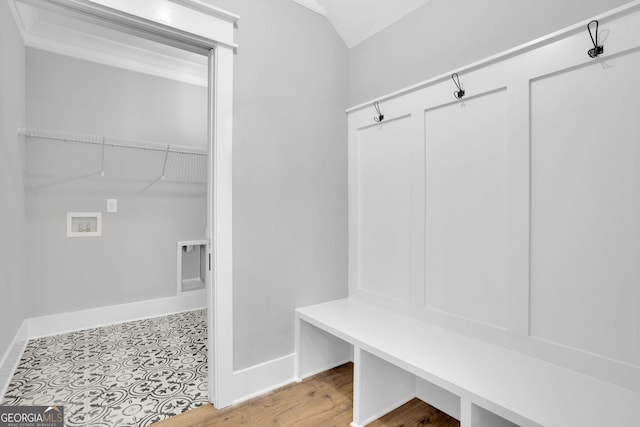 153 Alaina Rd, Holly Springs, GA 30115 - mudroom featuring baseboards