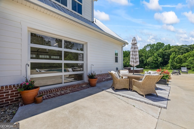 639 Frank Crook Rd, Canon, GA 30520 - view of patio featuring outdoor dining area