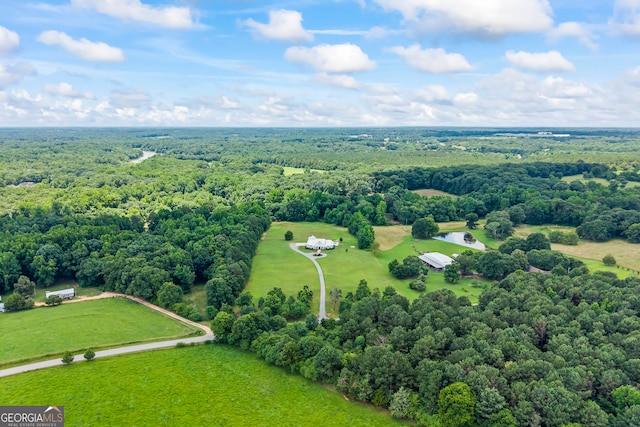 639 Frank Crook Rd, Canon, GA 30520 - bird's eye view of a heavily wooded area and a nearby body of water