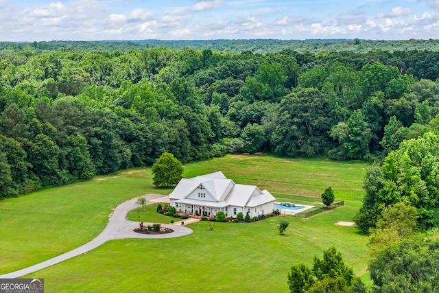 639 Frank Crook Rd, Canon, GA 30520 - view from above of property with a forest