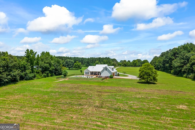 639 Frank Crook Rd, Canon, GA 30520 - view of grassy yard with a wooded view and a view of countryside