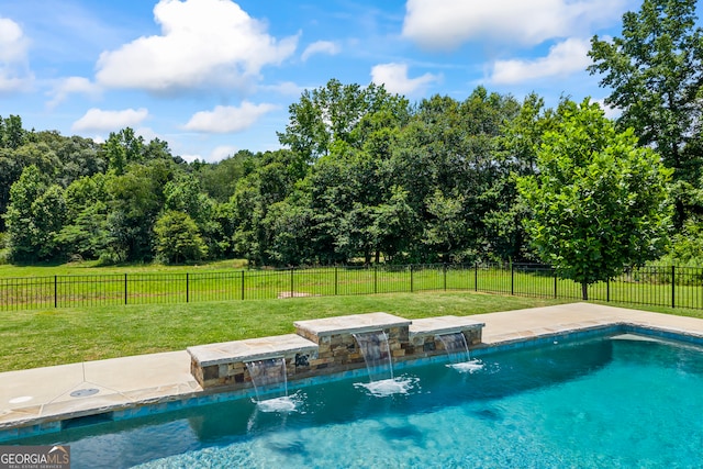 639 Frank Crook Rd, Canon, GA 30520 - view of pool featuring a fenced backyard and a patio