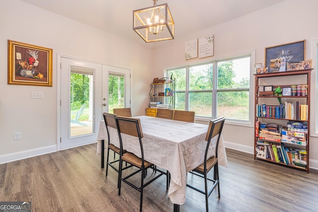 40 Westbrook Rd, Carrollton, GA 30116 - dining room featuring a chandelier, plenty of natural light, and wood finished floors