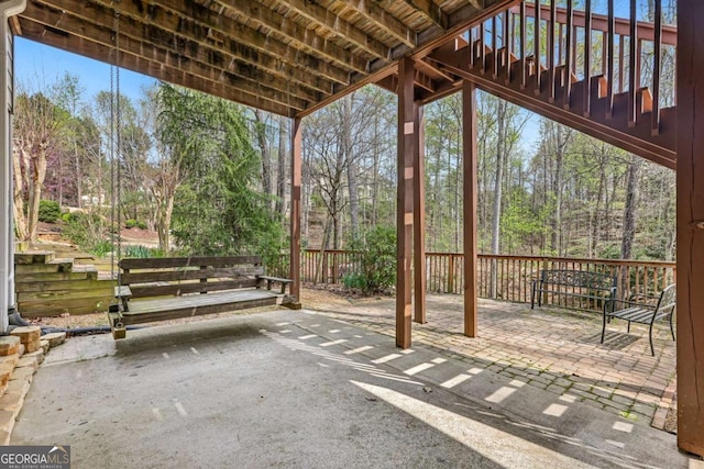 3887 Hickory Manor Dr, Suwanee, GA 30024 - view of patio featuring stairs