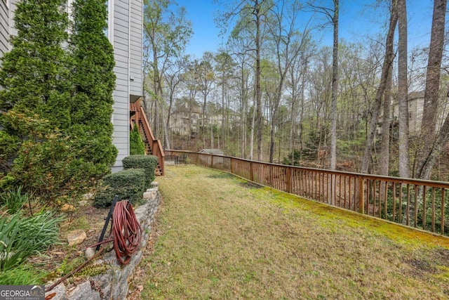 3887 Hickory Manor Dr, Suwanee, GA 30024 - view of yard featuring stairway