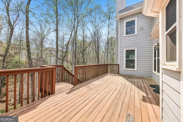 3887 Hickory Manor Dr, Suwanee, GA 30024 - view of wooden deck