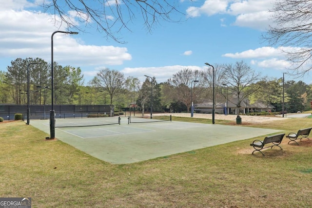 3887 Hickory Manor Dr, Suwanee, GA 30024 - view of tennis court