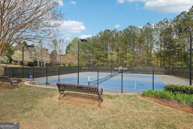 3887 Hickory Manor Dr, Suwanee, GA 30024 - view of tennis court