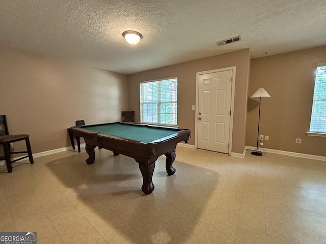 375 Sapphire Bnd, Riverdale, GA 30296 - recreation room with billiards table and a textured ceiling