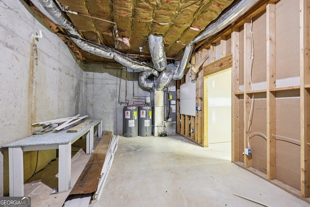 4685 Braselton Hwy, Hoschton, GA 30548 - unfinished basement featuring electric water heater