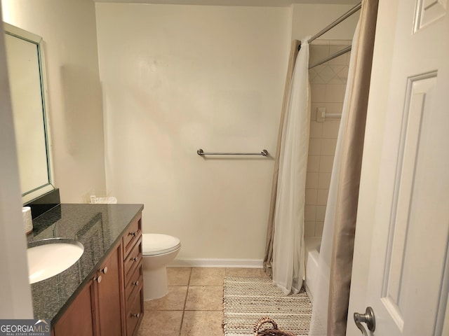 4250 River Green Dr NW Apt 405, Atlanta, GA 30327 - full bathroom with vanity, shower / tub combo, and tile patterned flooring