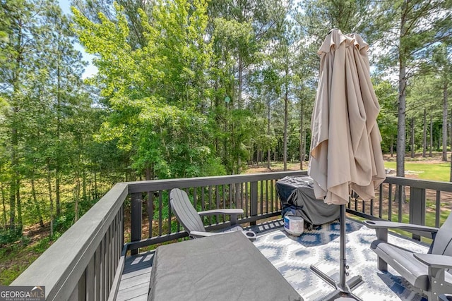 191 Eagle Heights Dr, Maysville, GA 30558 - view of wooden deck