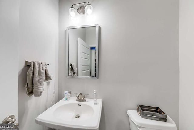 191 Eagle Heights Dr, Maysville, GA 30558 - half bathroom featuring toilet and a sink