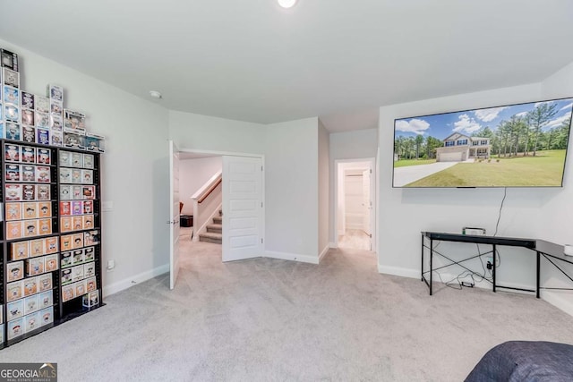191 Eagle Heights Dr, Maysville, GA 30558 - unfurnished living room with carpet flooring