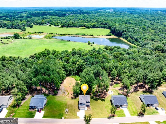 191 Eagle Heights Dr, Maysville, GA 30558 - bird's eye view of a nearby body of water and a heavily wooded area