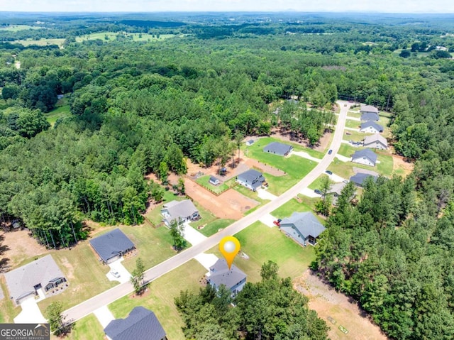 191 Eagle Heights Dr, Maysville, GA 30558 - aerial view of residential area featuring a forest