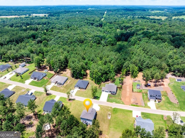 191 Eagle Heights Dr, Maysville, GA 30558 - aerial view of property's location with a forest and nearby suburban area