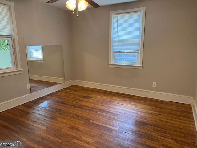 520 Holman Ave, Athens, GA 30606 - unfurnished room with hardwood / wood-style flooring and a ceiling fan