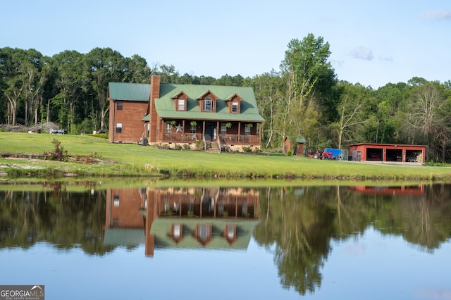 1940 Horne Rd, Eastman, GA 31023 - water view featuring a forest