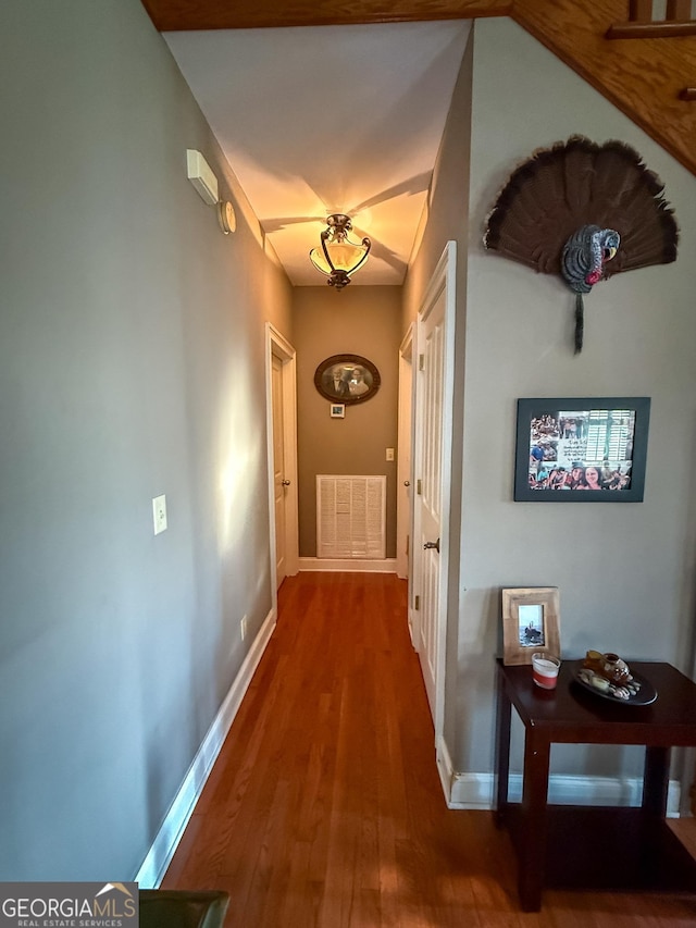 1940 Horne Rd, Eastman, GA 31023 - corridor with wood finished floors and baseboards