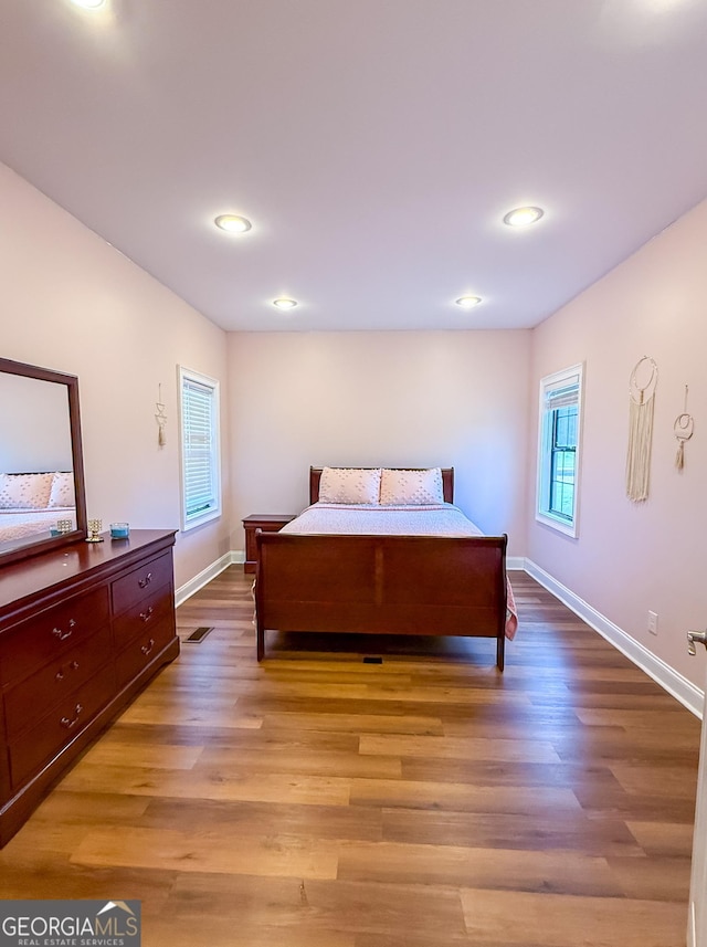 1940 Horne Rd, Eastman, GA 31023 - bedroom with light wood-style floors and recessed lighting