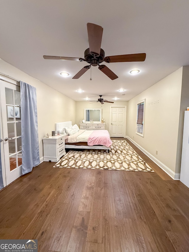 1940 Horne Rd, Eastman, GA 31023 - bedroom with wood finished floors and a ceiling fan