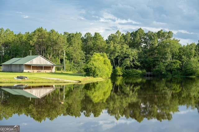 1940 Horne Rd, Eastman, GA 31023 - water view featuring a forest