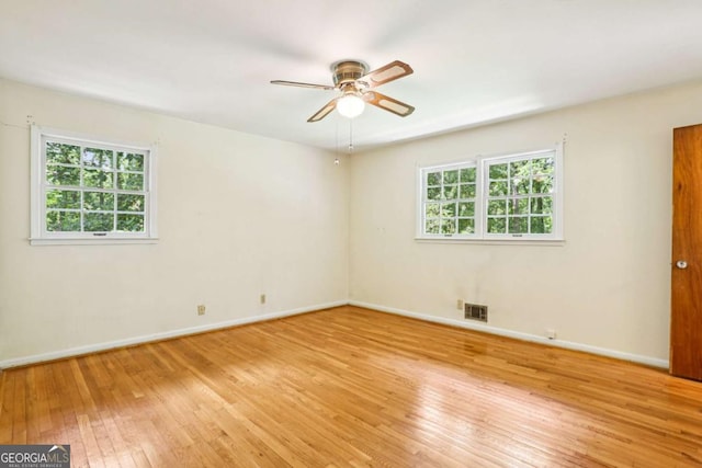 415 Haven Ln, Marietta, GA 30066 - unfurnished room with ceiling fan and hardwood / wood-style floors