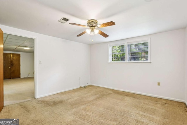 415 Haven Ln, Marietta, GA 30066 - carpeted empty room with a ceiling fan and baseboards