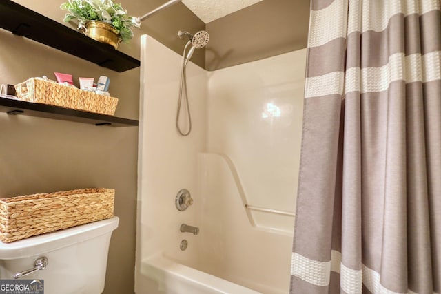 1248 Rockview Ct, Loganville, GA 30052 - full bath with shower / bathtub combination with curtain and toilet