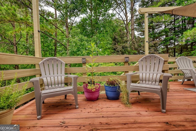 1248 Rockview Ct, Loganville, GA 30052 - view of wooden terrace