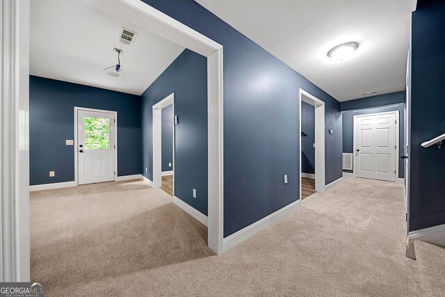 3865 Rifflepool Ct, Douglasville, GA 30135 - hallway featuring carpet flooring