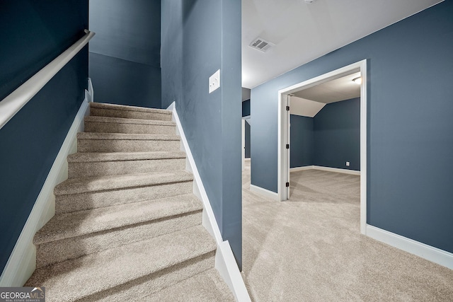 3865 Rifflepool Ct, Douglasville, GA 30135 - stairs with carpet flooring and baseboards