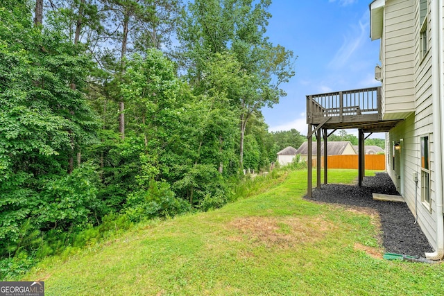 3865 Rifflepool Ct, Douglasville, GA 30135 - view of yard featuring a deck