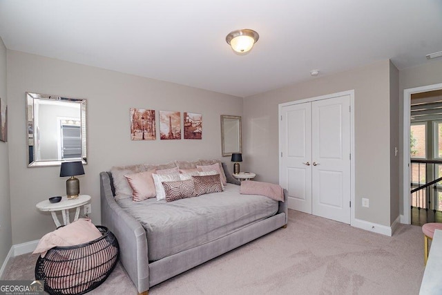 2720 Garonne Way, Cumming, GA 30041 - carpeted bedroom with baseboards and a closet
