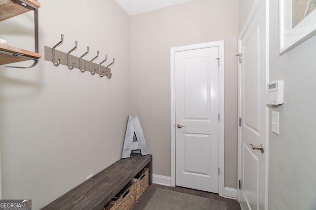 2720 Garonne Way, Cumming, GA 30041 - mudroom with wood finished floors and baseboards