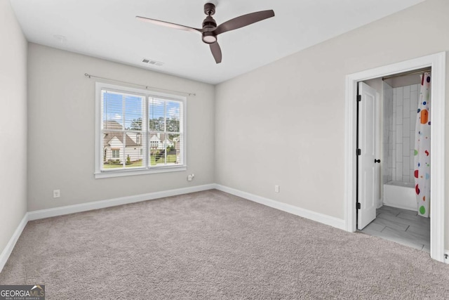 6080 Simone St, Acworth, GA 30101 - carpeted spare room featuring a ceiling fan and baseboards