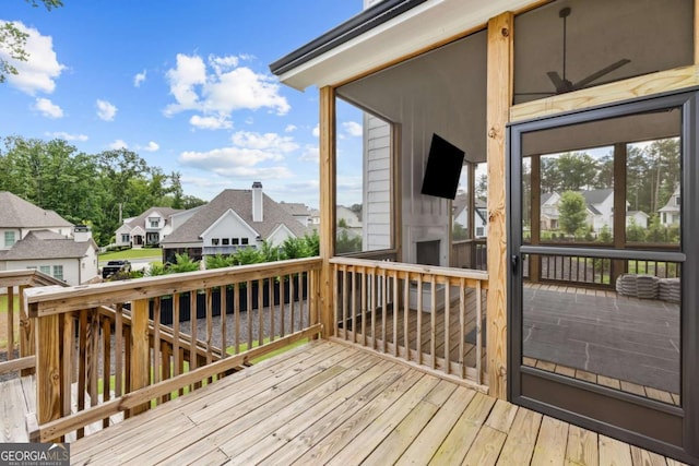 6080 Simone St, Acworth, GA 30101 - wooden deck featuring a residential view