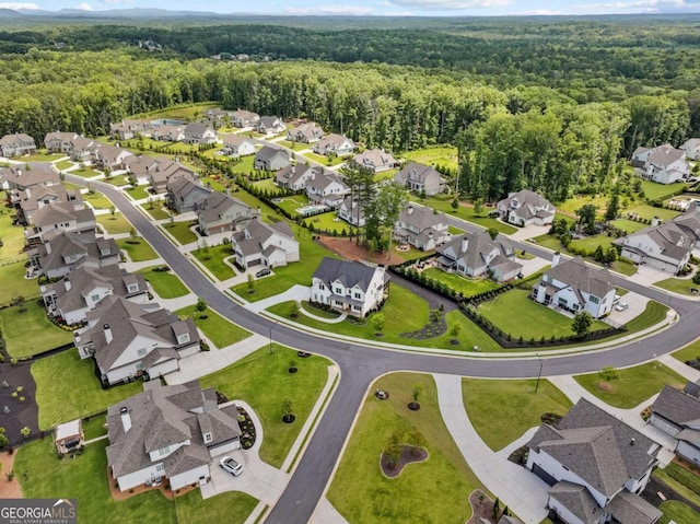 6080 Simone St, Acworth, GA 30101 - aerial overview of property's location with a forest and nearby suburban area