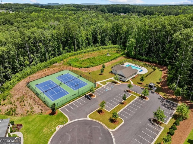 6080 Simone St, Acworth, GA 30101 - drone / aerial view of a heavily wooded area