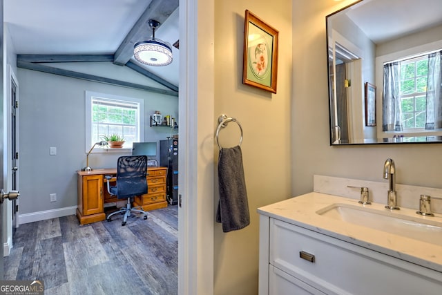 11 Hamilton Cir, Blairsville, GA 30512 - bathroom with wood finished floors and vanity