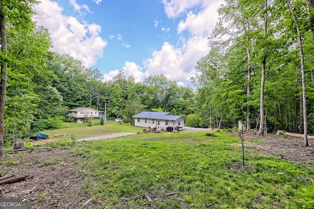 11 Hamilton Cir, Blairsville, GA 30512 - view of grassy yard with a view of trees