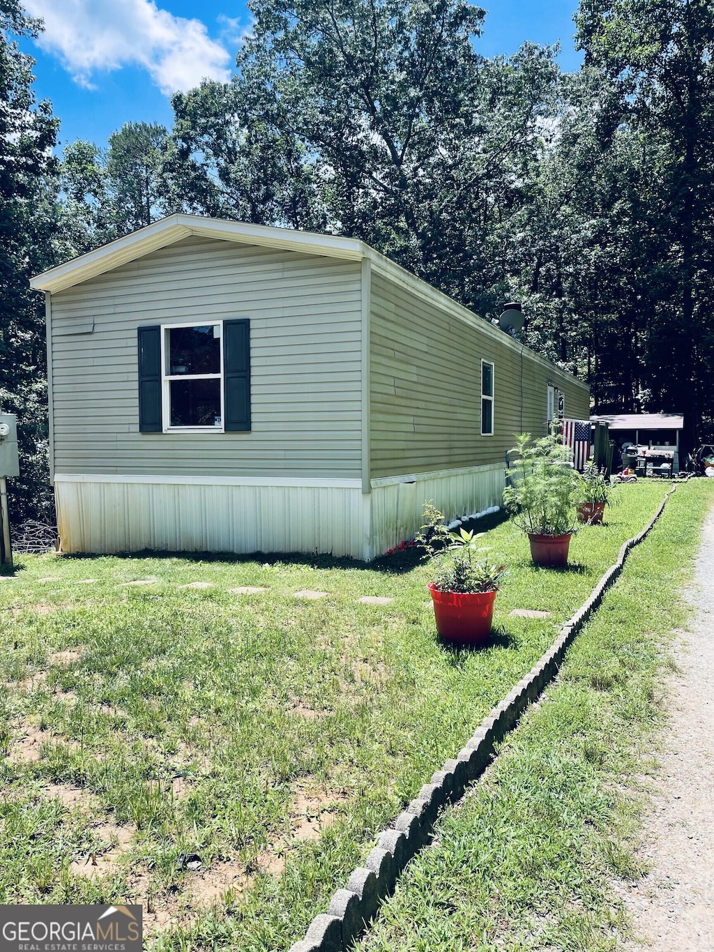 80 Helen Ln, Ellijay, GA 30540 - view of side of property featuring a yard