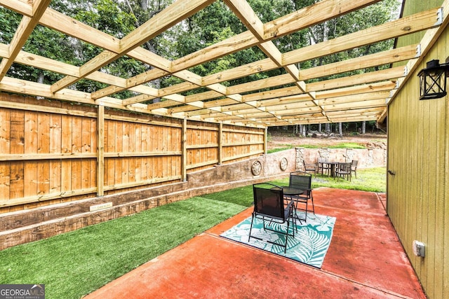 1529 Cedar Vw, Hiawassee, GA 30546 - view of patio / terrace featuring outdoor dining space