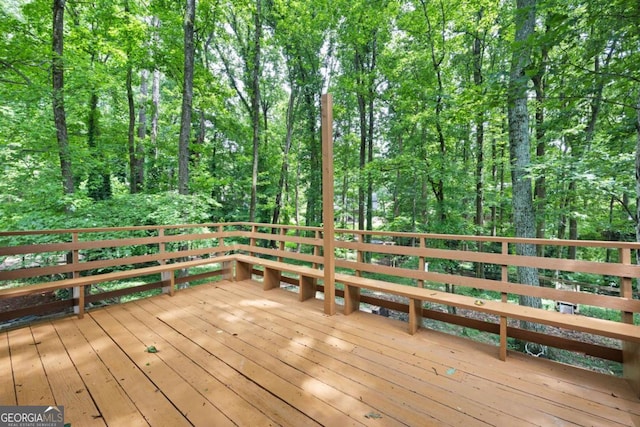 3292 Holly Mill Ct, Marietta, GA 30062 - view of wooden deck