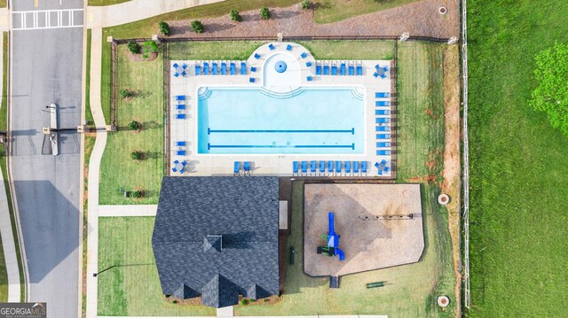 687 Edgar St Lot 83, Hampton, GA 30228 - bird's eye view of a pool