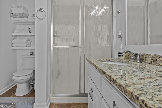 105 S Arcadia Dr, Bogart, GA 30622 - bathroom featuring vanity and a shower stall