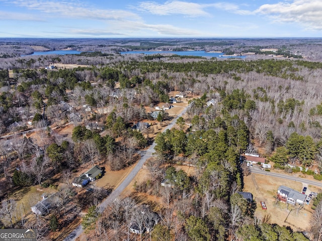 105 S Arcadia Dr, Bogart, GA 30622 - aerial view of property and surrounding area featuring a large body of water and a forest