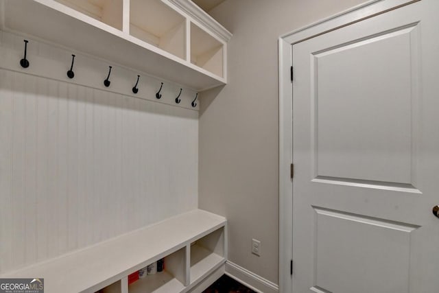 767 Farmstead Rd, Suwanee, GA 30024 - mudroom featuring baseboards